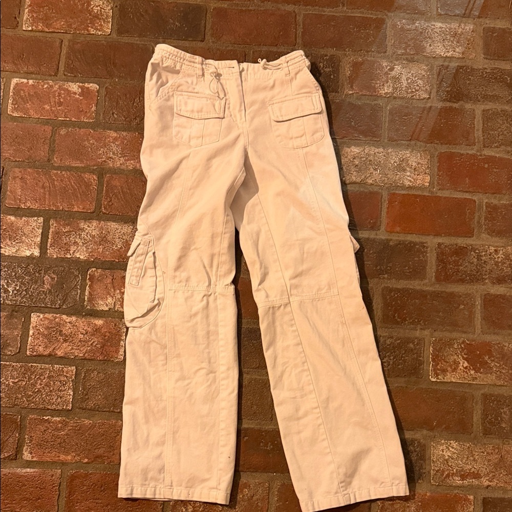 Brandy Melville White Cargo Pants